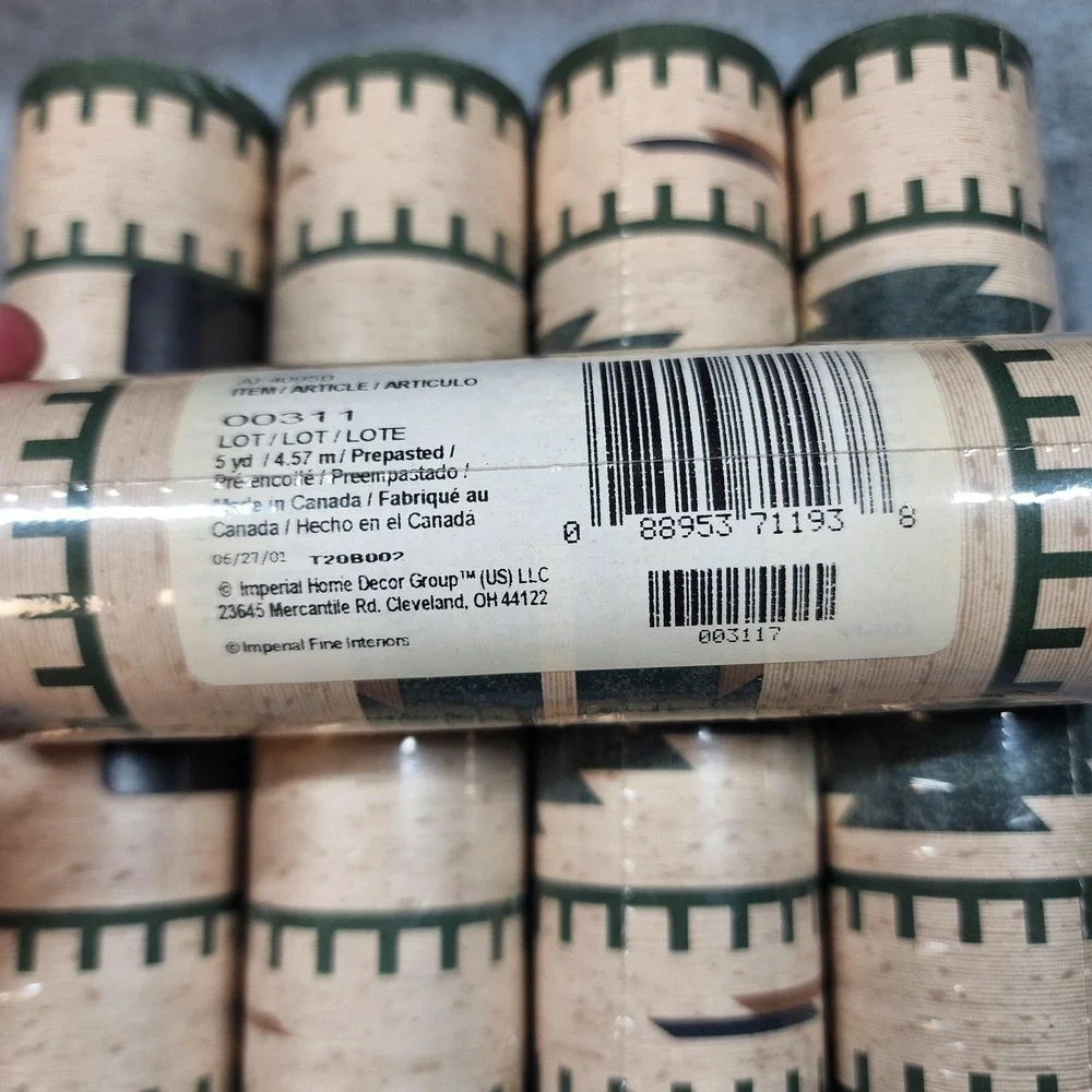 Vintage Imperial Fine Interiors Wallpaper Border Rolls 5 Southwestern Geometric